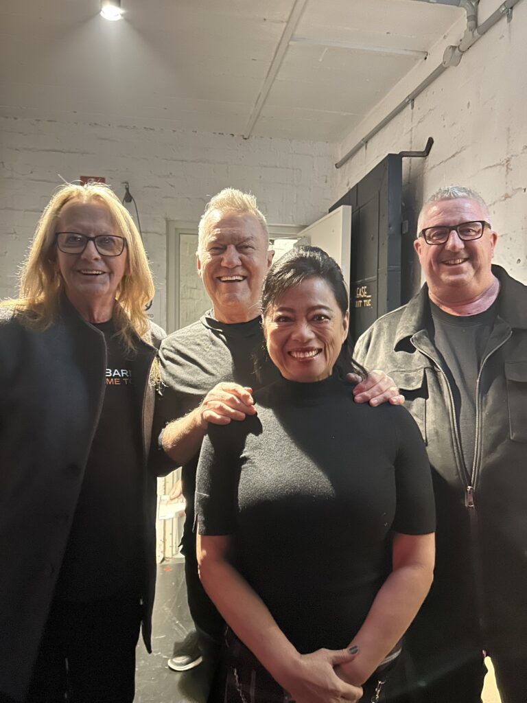 Meeting Jimmy Barnes backstage along with Ian Graves and Jane Barnes